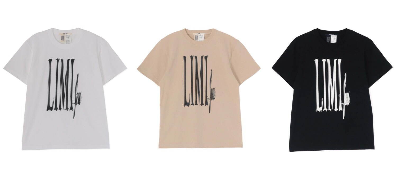 リミ フゥ×河村康輔が初コラボ、フォトコラージュ＆ロゴアートを配した黒ロングジャケットやTシャツ｜写真5