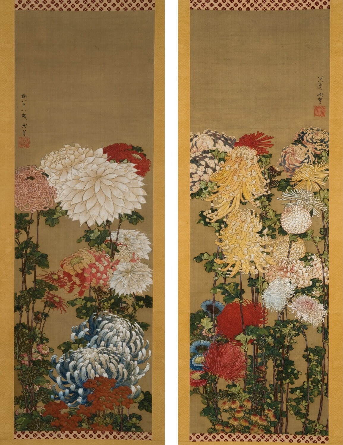 葛飾北斎 《菊図》 北斎館蔵 ［後期展示］