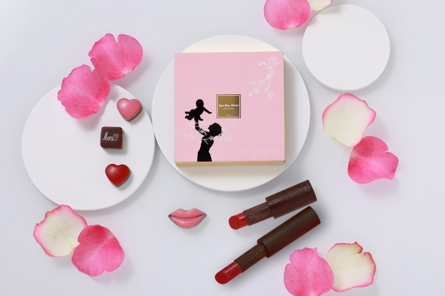 ジャン＝ポール・エヴァン「母の日」スイーツ、“チョコレートの口紅”＆ボンボンショコラのギフトボックス