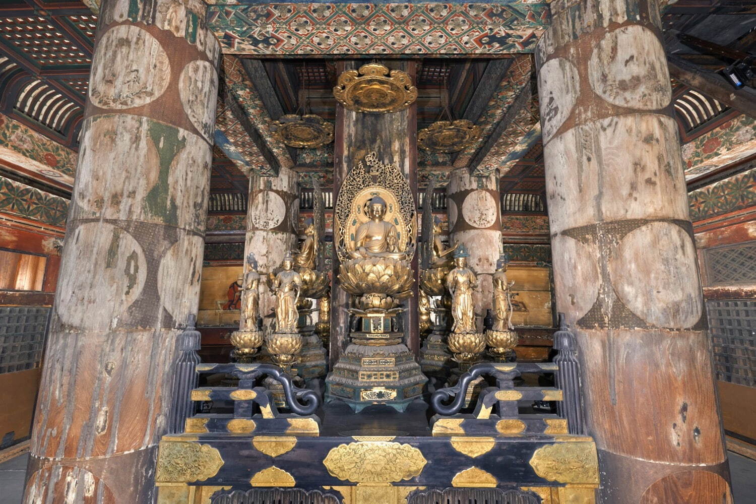 五重塔(国宝) 内陣 教王護国寺(東寺) 画像提供：株式会社便利堂