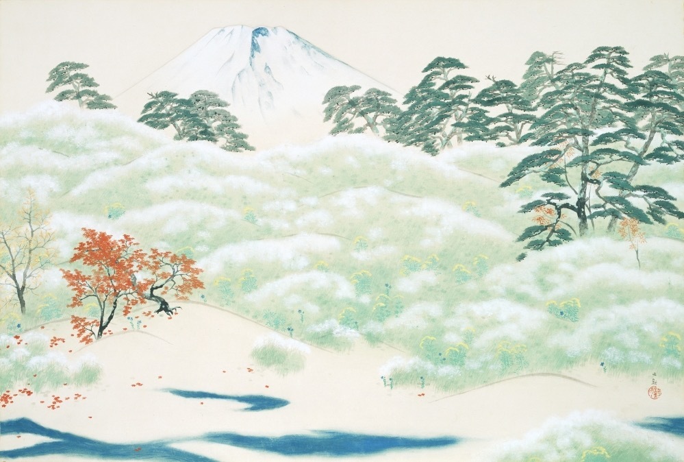 横山大観 《山に因む十題のうち 霊峰四趣 秋》 1940年　ポーラ美術館蔵