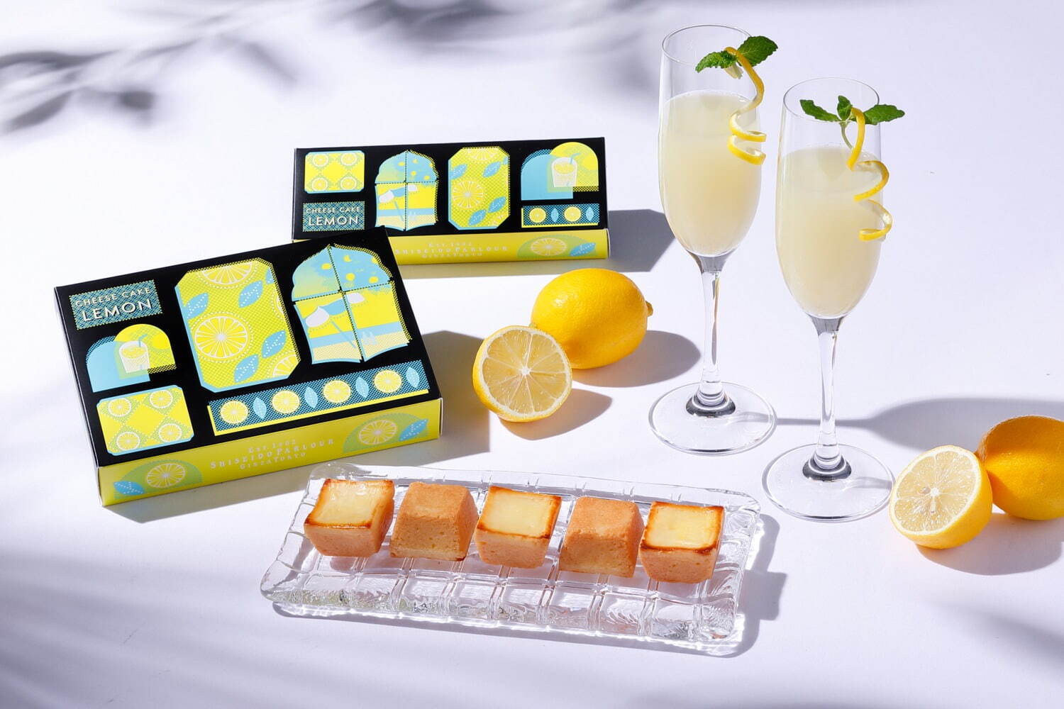 「夏のチーズケーキ(レモン)」3個入 1,080円、6個入 2,160円