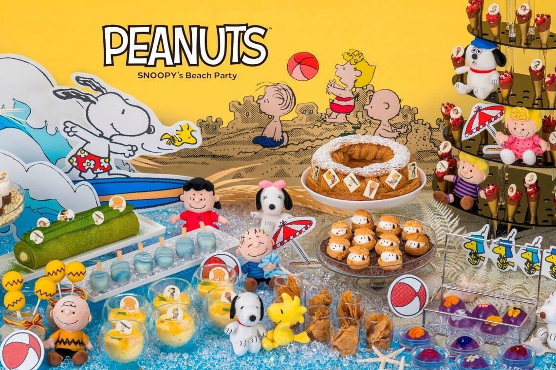 チャーリー・ブラウン｜ヒルトン福岡シーホーク『ピーナッツ』のスイーツビュッフェ、“スヌーピーが顔を出す”シューなど