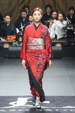 ジョウタロウ サイトウ 2014-15年秋冬コレクション - 着物で表わす都会の花｜写真51