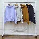 UNUSED - PLAYBOY print sweat hoodie -black- 23aw women