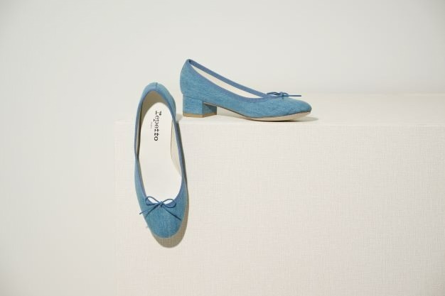 Repetto ヒール付きバレエシューズ