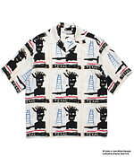 ワコマリア新作“バスキアのポートレート”や作品コラージュの総柄プリントTシャツやアロハシャツ｜写真1