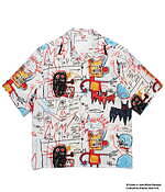 ワコマリア新作“バスキアのポートレート”や作品コラージュの総柄プリントTシャツやアロハシャツ｜写真4