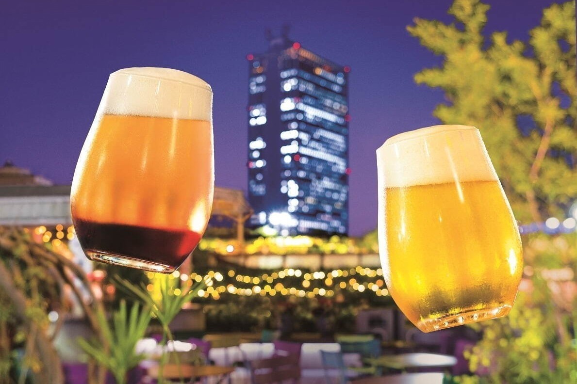 ハイボール｜西武池袋本店の屋上ビアガーデン「天空のBBQテラス」ビール飲み放題＆BBQや鍋コースなど