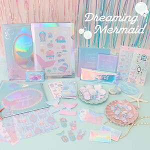 “マーメイド”モチーフの文具雑貨が全国キャンドゥに、貝殻ジッパーバッグやパステル色マステなど|写真6