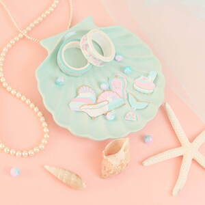 “マーメイド”モチーフの文具雑貨が全国キャンドゥに、貝殻ジッパーバッグやパステル色マステなど|写真3