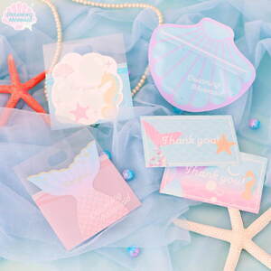 “マーメイド”モチーフの文具雑貨が全国キャンドゥに、貝殻ジッパーバッグやパステル色マステなど|写真4