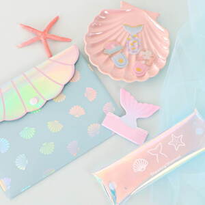 “マーメイド”モチーフの文具雑貨が全国キャンドゥに、貝殻ジッパーバッグやパステル色マステなど|写真2