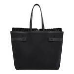 フェラガモ新作メンズバッグ、大きなロゴ入りコットン×リネンのトートバッグ｜写真1