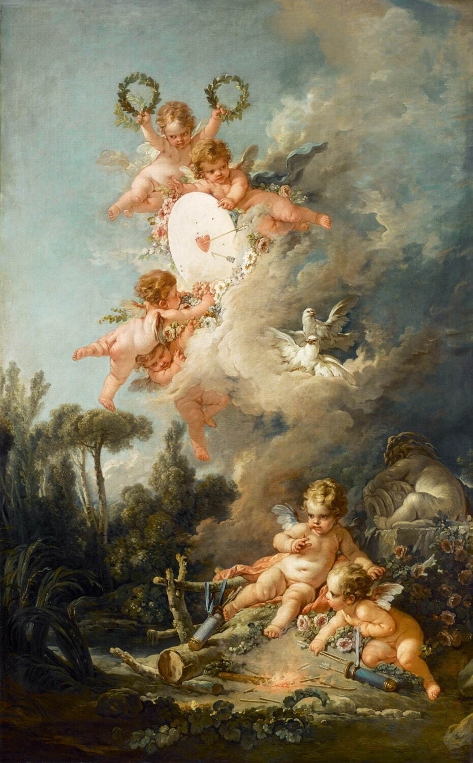 フランソワ・ブーシェ 《アモルの標的》 1758年　パリ、ルーヴル美術館蔵
Photo © RMN-Grand Palais (musée du Louvre) / Gérard Blot / distributed by AMF-DNPartcom