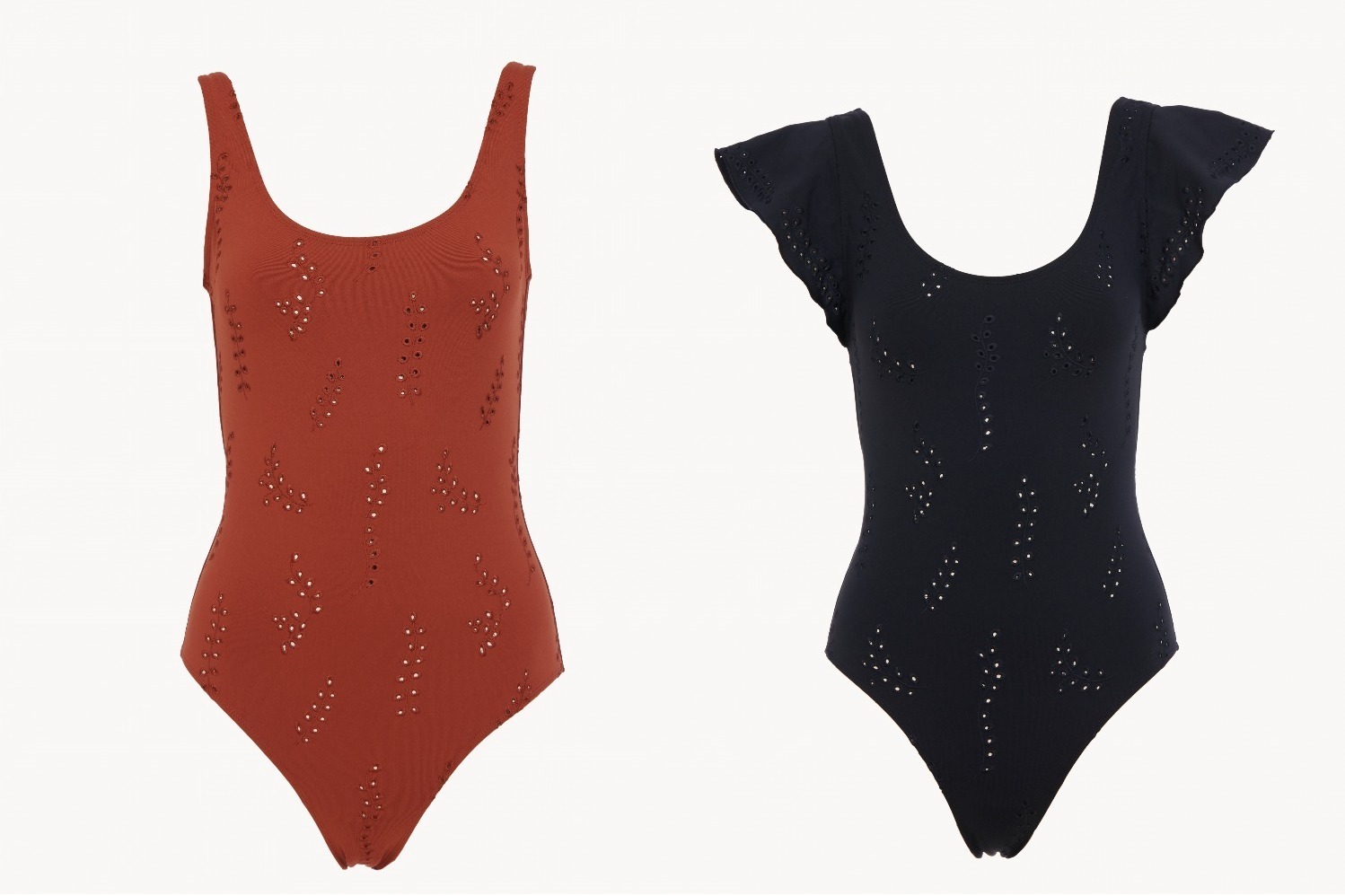 クロエ×エレスのコラボスイムウェア、“ボタニカル刺繍入り”スイムスーツ＆翼シェイプのビキニなど