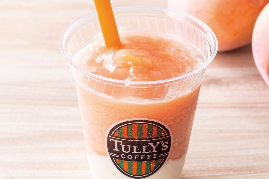 タリーズコーヒーの初夏限定「ピーチヨーグルトスワークル」白桃フローズンドリンク×ハニーヨーグルト
