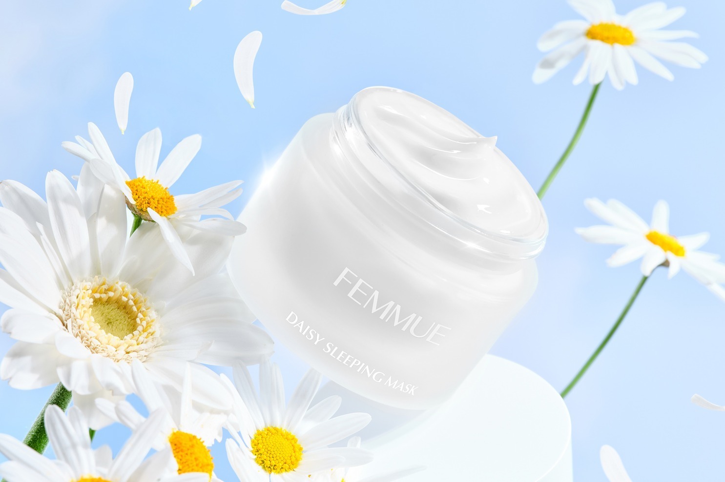 保湿ケア｜ファミュ2023年夏スキンケア、ひんやり「スリーピングマスク」デイジーエキス配合の新作