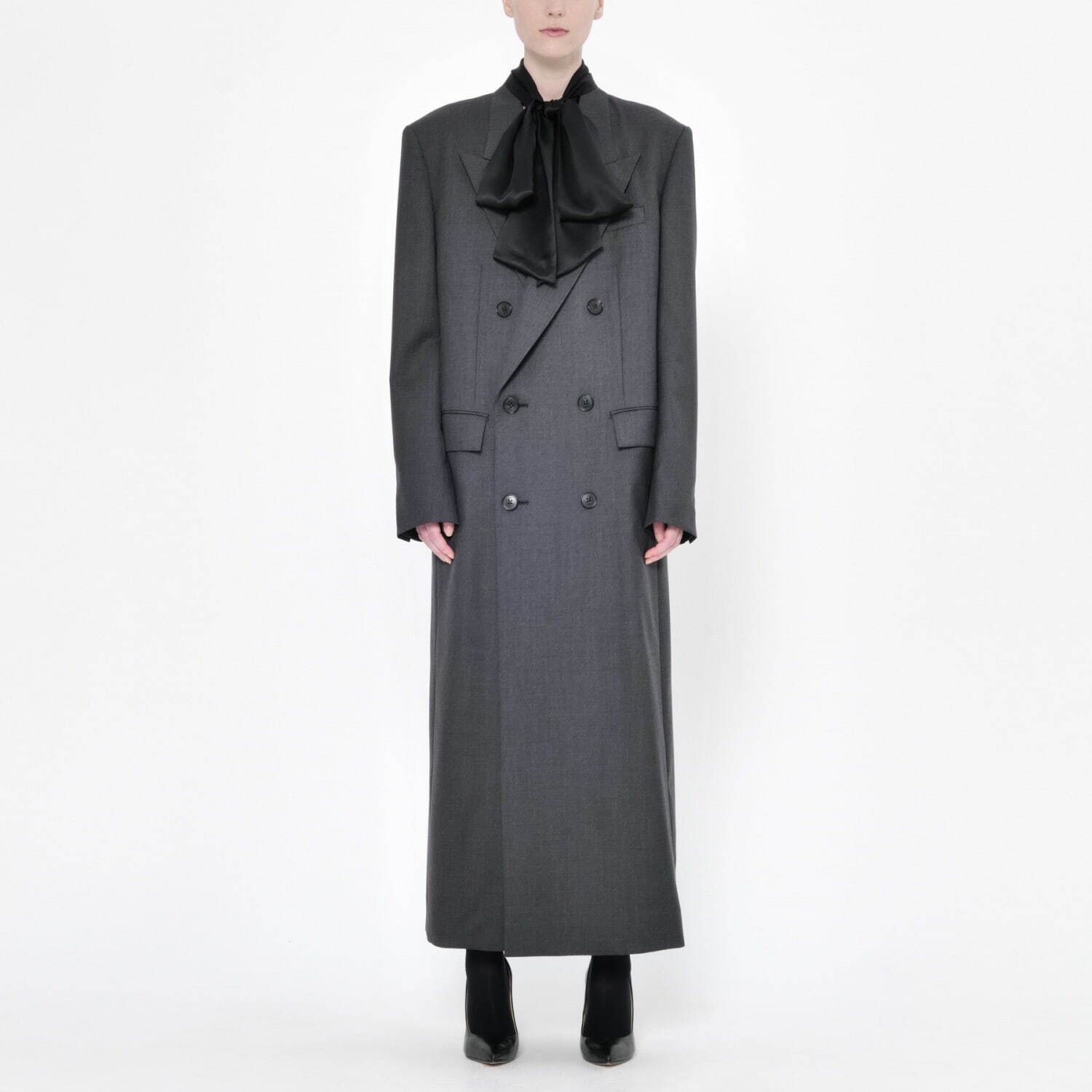 Detachable Tie Maxi Double-Breasted Coat 171,600円