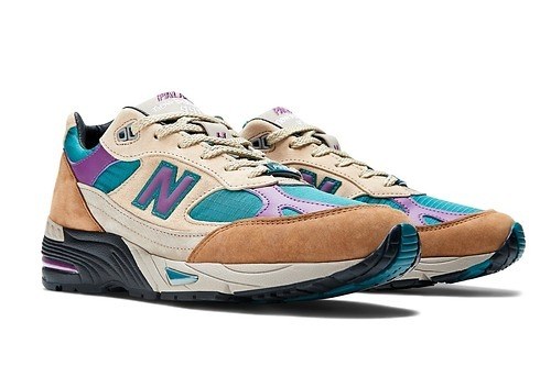パレス スケートボード×ニューバランス、レトロカラーのスニーカー「991」やジャケットなど