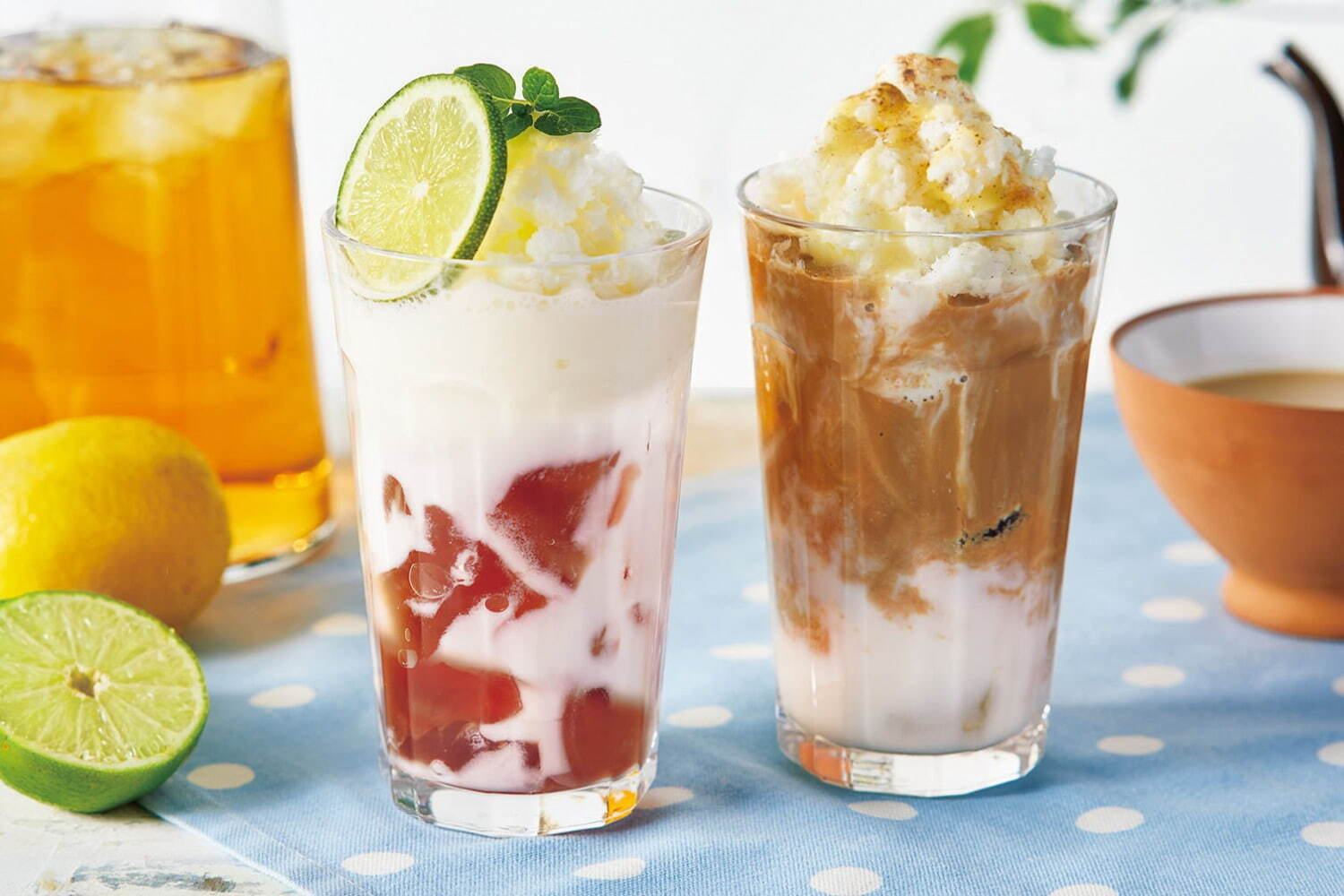 アフタヌーンティー×カルピス、2種類のシャーベットティー＆ミルクレープが限定発売 - コラボグッズも