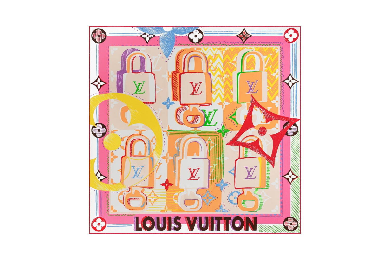 LV ルイヴィトン　LOUIS VUITTON  シルク　スカーフ　モノグラム