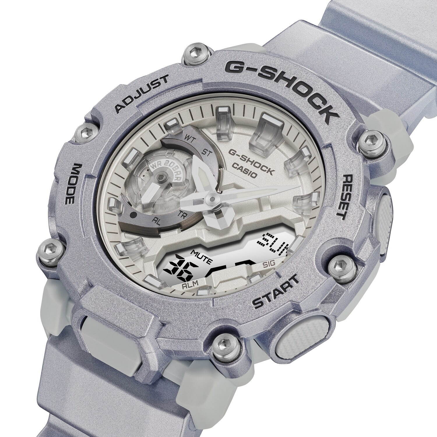 G-SHOCKからメタリックシルバーの新作腕時計、無機質で近未来的