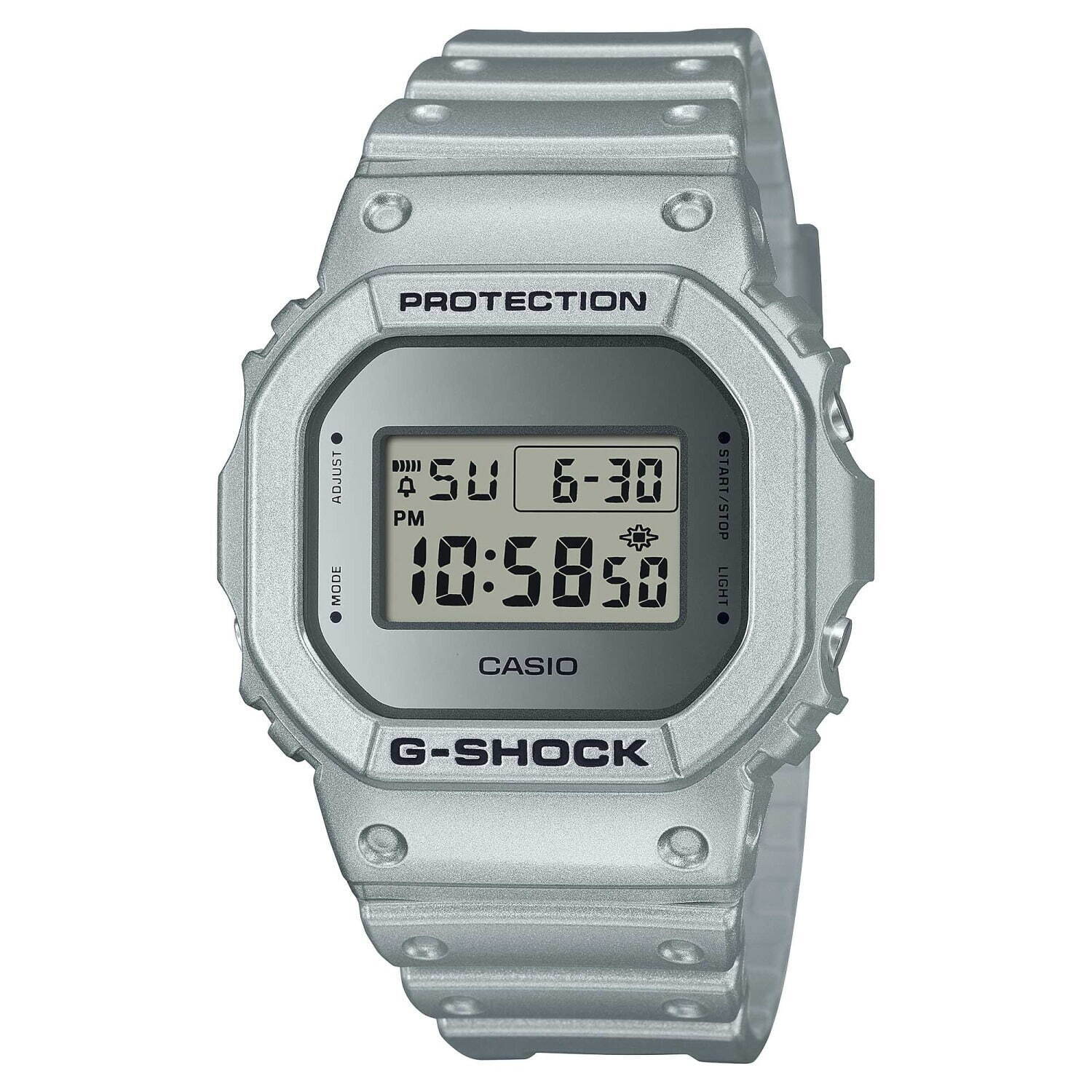 G-SHOCKからメタリックシルバーの新作腕時計、無機質で近未来的な輝き｜写真2