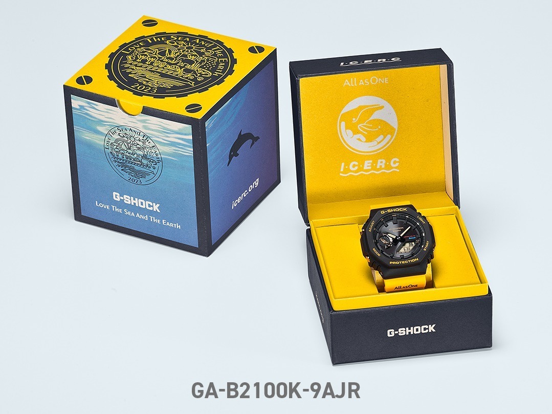 G-SHOCK“イルカ＆クジラ”モチーフの腕時計、ブラック×イエローの大胆カラーで｜写真11