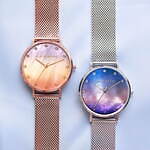 アレットブラン“空”モチーフの新作腕時計、夕焼け＆真夜中をグラデーションパールで表現｜写真1