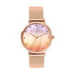 アレットブラン“空”モチーフの新作腕時計、夕焼け＆真夜中をグラデーションパールで表現｜写真7