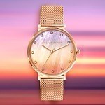 アレットブラン“空”モチーフの新作腕時計、夕焼け＆真夜中をグラデーションパールで表現｜写真2