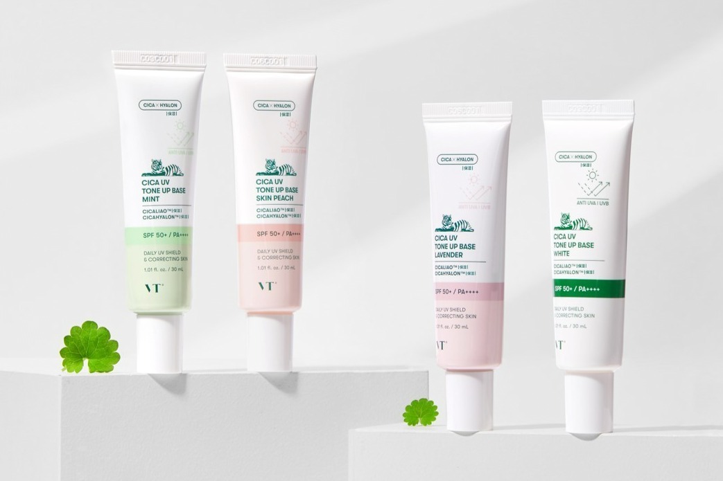 UVケア｜CICAコスメの代表格「VT」23年夏ベースメイク、UVケア×ベースメイク×美肌ケアが叶う化粧下地