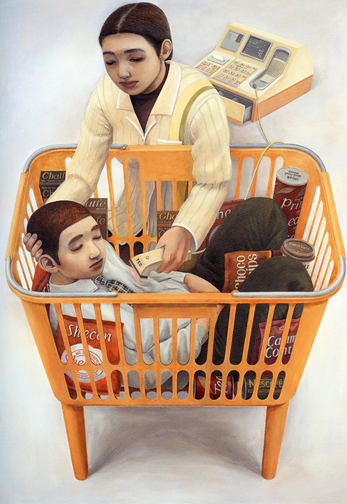 平塚市美術館で石田徹也展 - 現代社会を鋭く風刺したユーモラスな作品群 | 写真