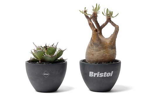 エフシーレアルブリストル×植物ショップ「ラフラム」のロゴ入り植物鉢、阪急うめだの限定ショップで