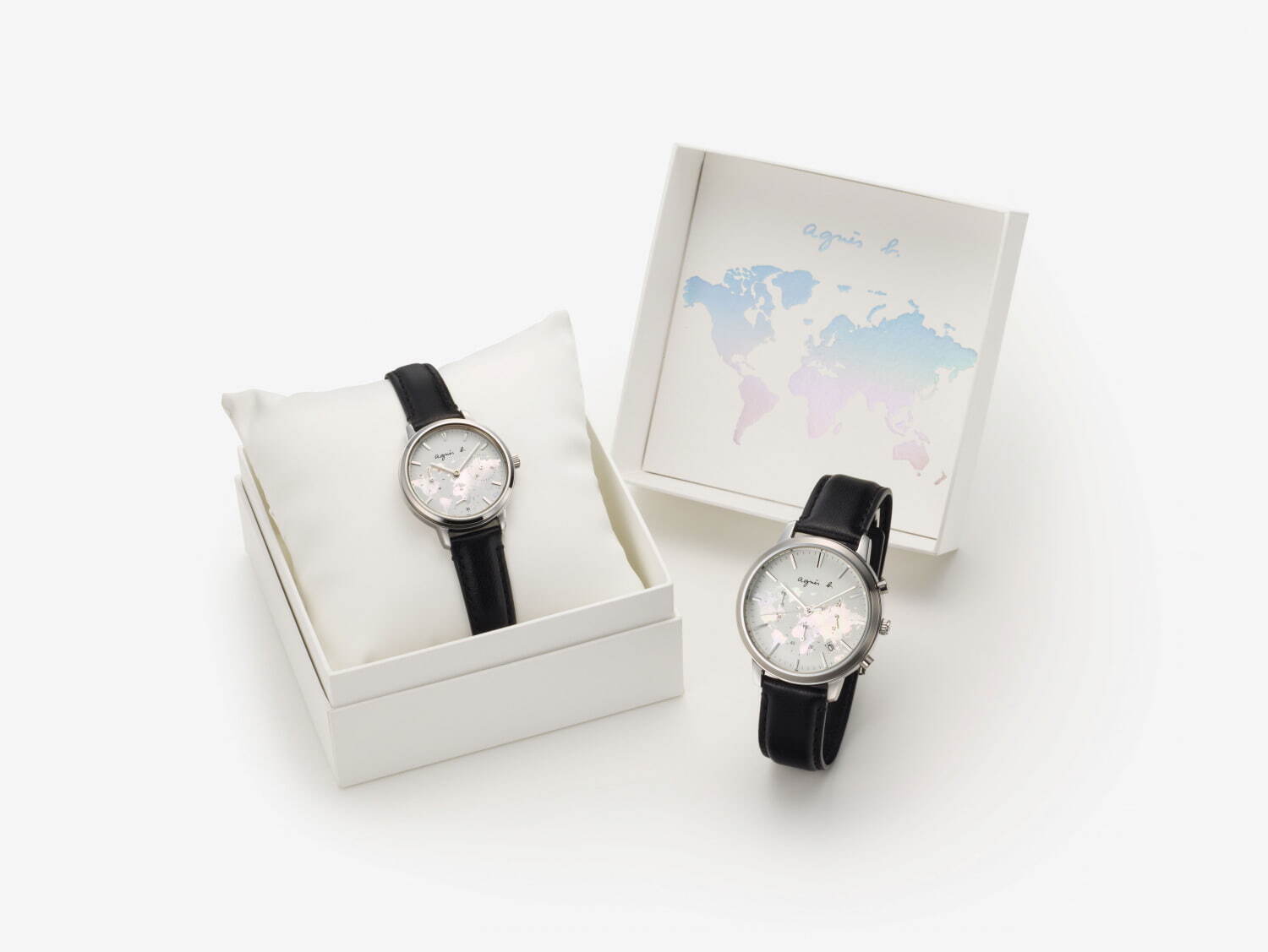 アニエスベーウオッチ新作腕時計、“世界地図”ダイヤルの「SAM