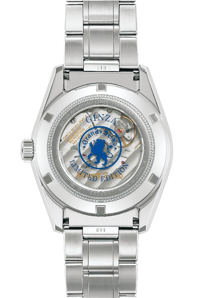 グランドセイコー“銀座の朝”着想の限定腕時計、輝くグリッドパターンの群青色ダイヤル｜写真5