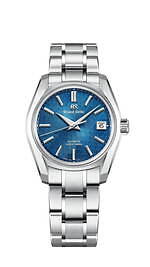 グランドセイコー“銀座の朝”着想の限定腕時計、輝くグリッドパターンの群青色ダイヤル｜写真4