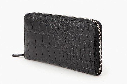 ブリーフィング×フェリージの長財布＆二つ折り財布、“斑模様”のクロコダイルレザー