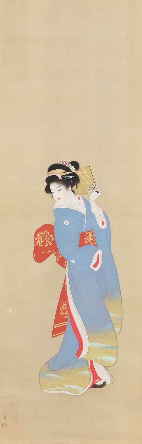 上村松園 《春風》 1936年頃 福田美術館蔵