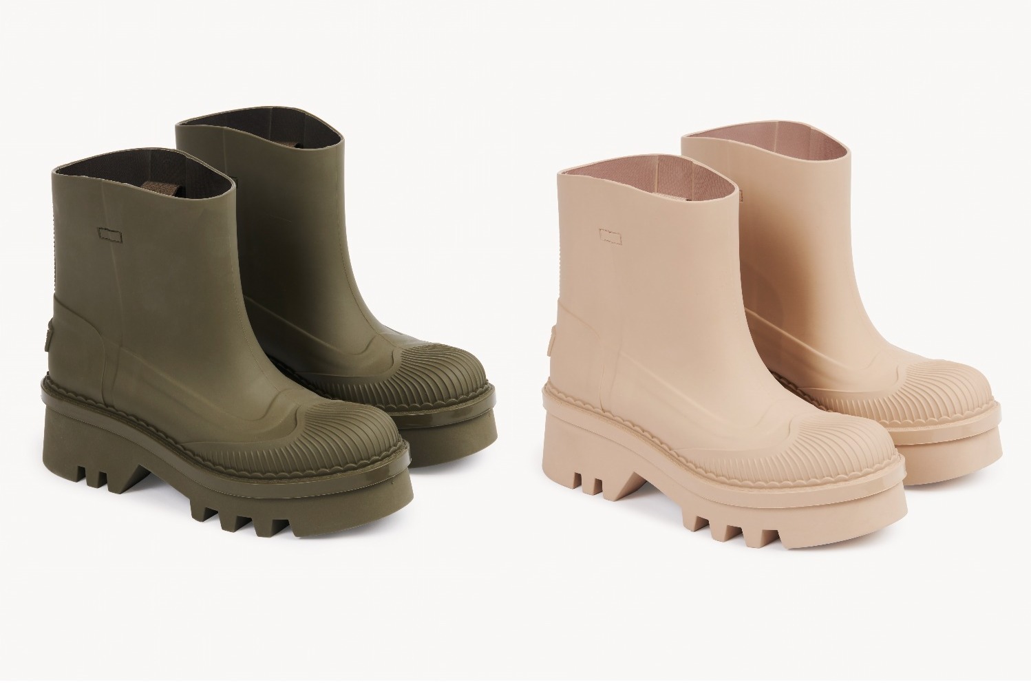 クロエ“スカラップ装飾入り”レインブーツ「レイナ」発売、ラウンドトゥシェイプ×厚底ソール