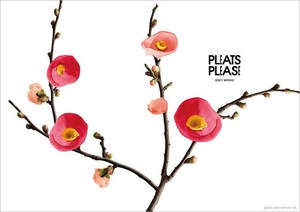 PLEATS PLEASE】FLOWER YAWNシリーズ グラフィックワンピ