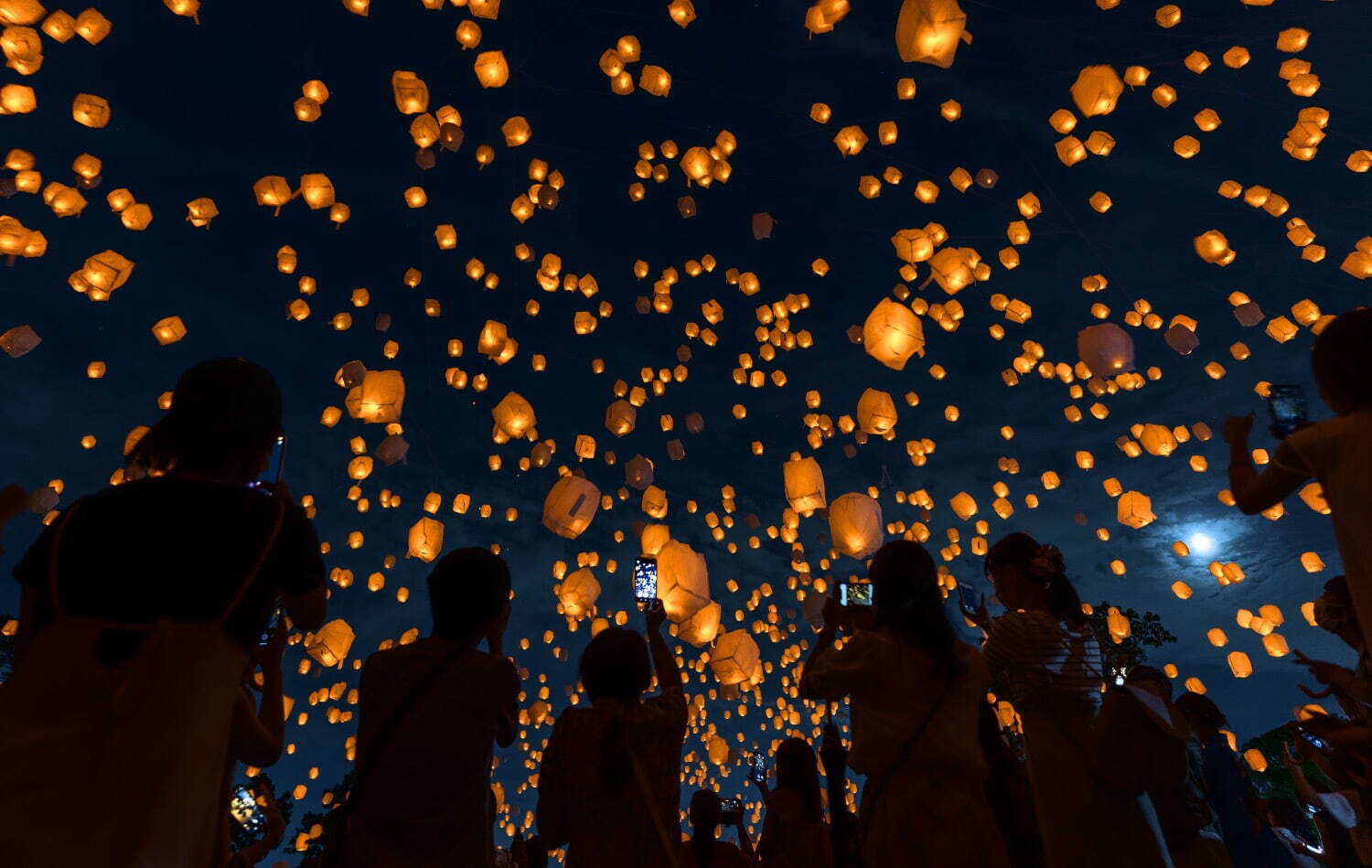 七夕スカイランタン祭り京都2枚