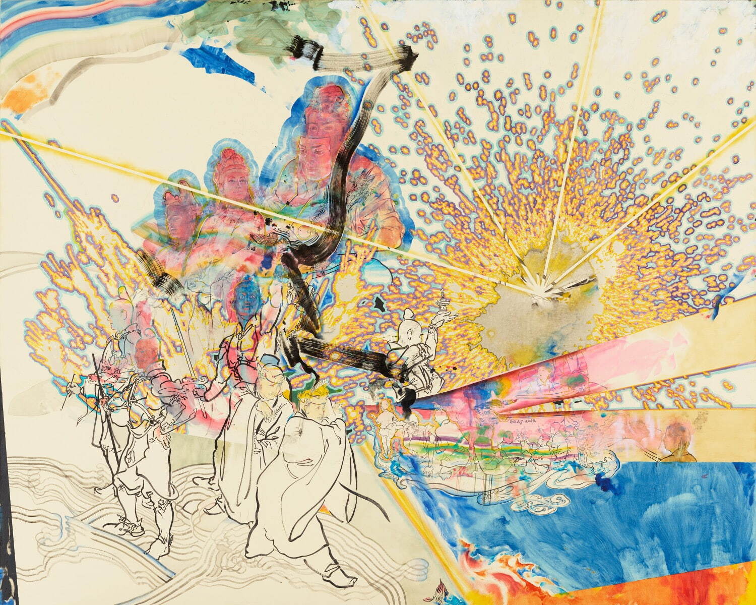 山口晃 《来迎圖》 2015年　作家蔵
©YAMAGUCHI Akira, Courtesy of Mizuma Art Gallery