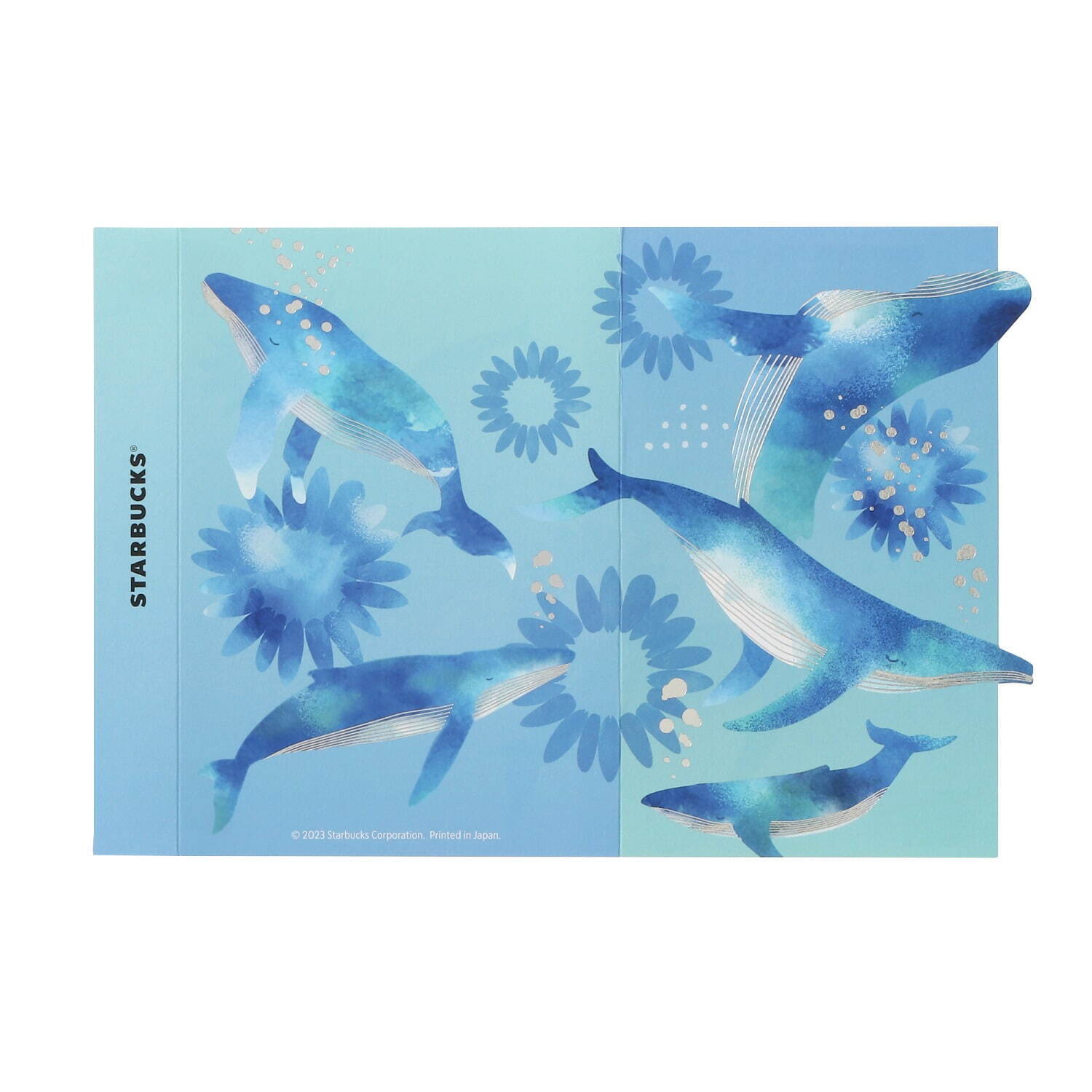 スターバックス“ブルー”の夏新作グッズ、花を散りばめたステンレスボトル＆蝶やクジラを描いたマグ｜写真4