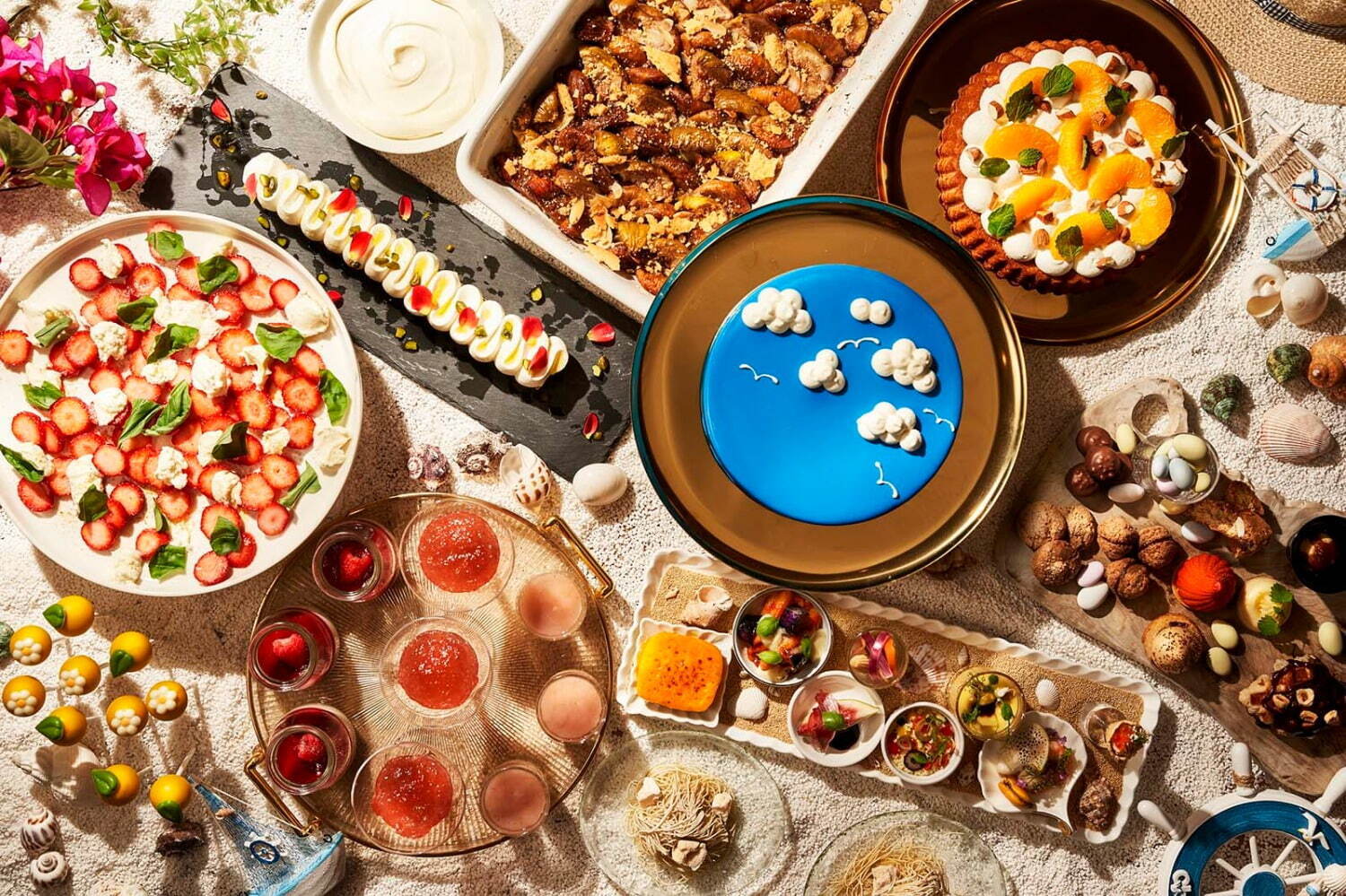 デザートビュッフェ｜ザ・リッツ・カールトン大阪、イタリアのバカンスをイメージした夏のアフタヌーンブッフェ