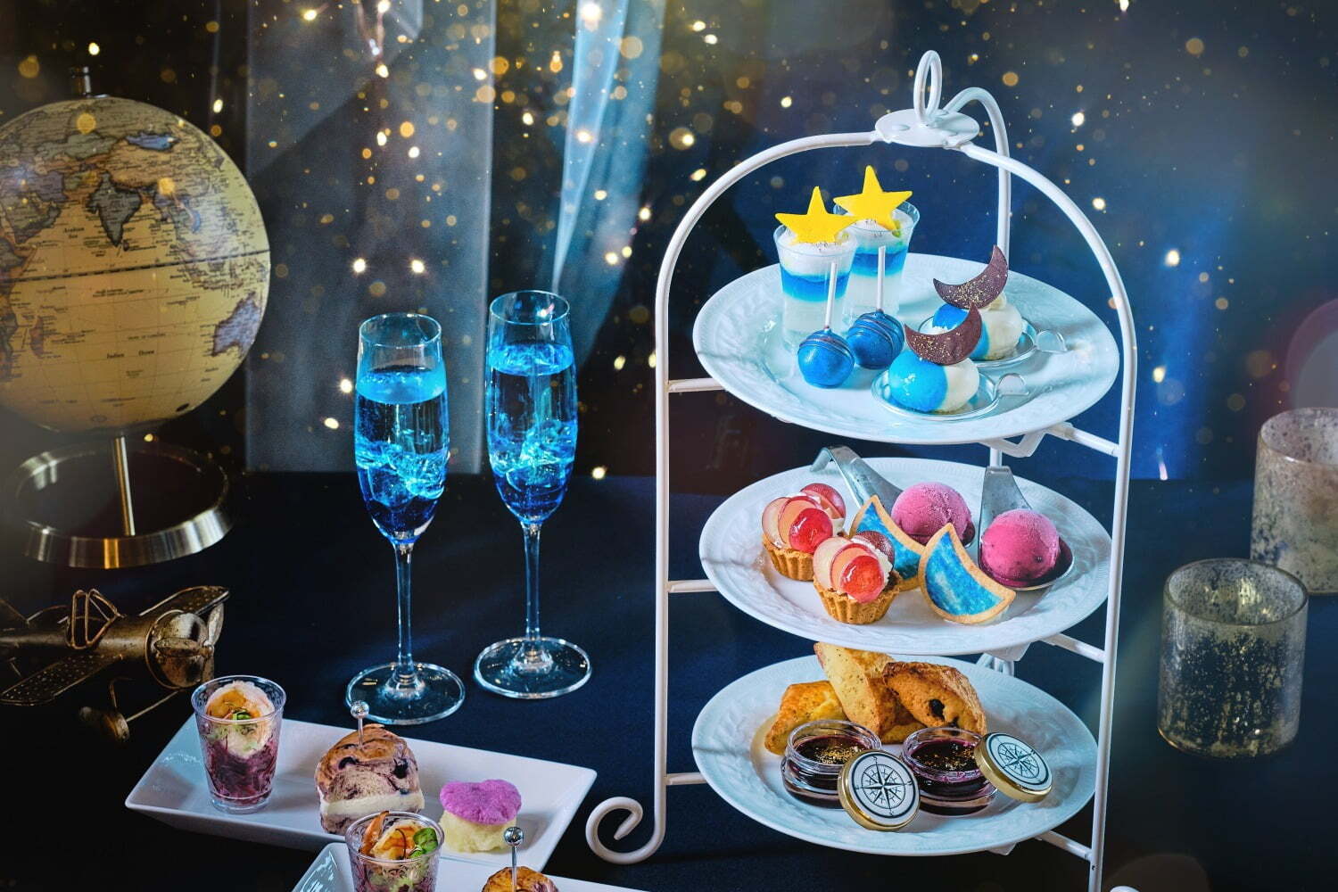 ヨーク｜“満点の星空”アフタヌーンティー、煌めく三日月型ライチケーキ＆モクテルなど - 大宮の結婚式場で