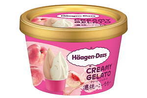ハーゲンダッツ(Häagen-Dazs) 濃桃〜こいもも〜 ピスタチオ＆カカオ｜写真1