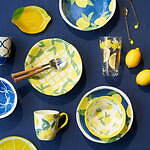 アフタヌーンティー・リビング“レモン柄”の新作テーブルウェア、輪切りレモン風のプレートなど｜写真3