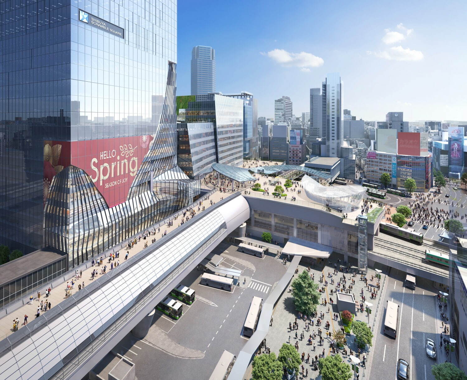 渋谷スクランブルスクエア「中央棟」「西棟」31年度に完成、JR渋谷駅の東西南北を結ぶ歩行者空間も誕生｜写真3